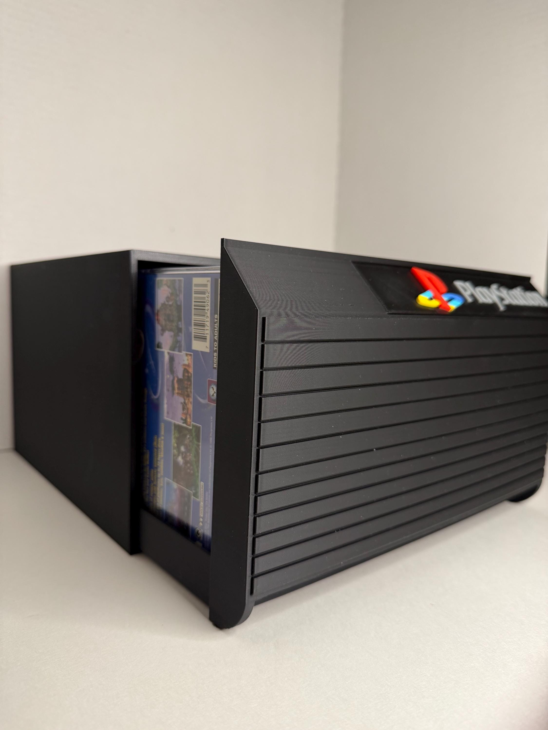 PlayStation PS1 Holds 28, Game Storage Display Shelf Memory Card Holder 3DPrint