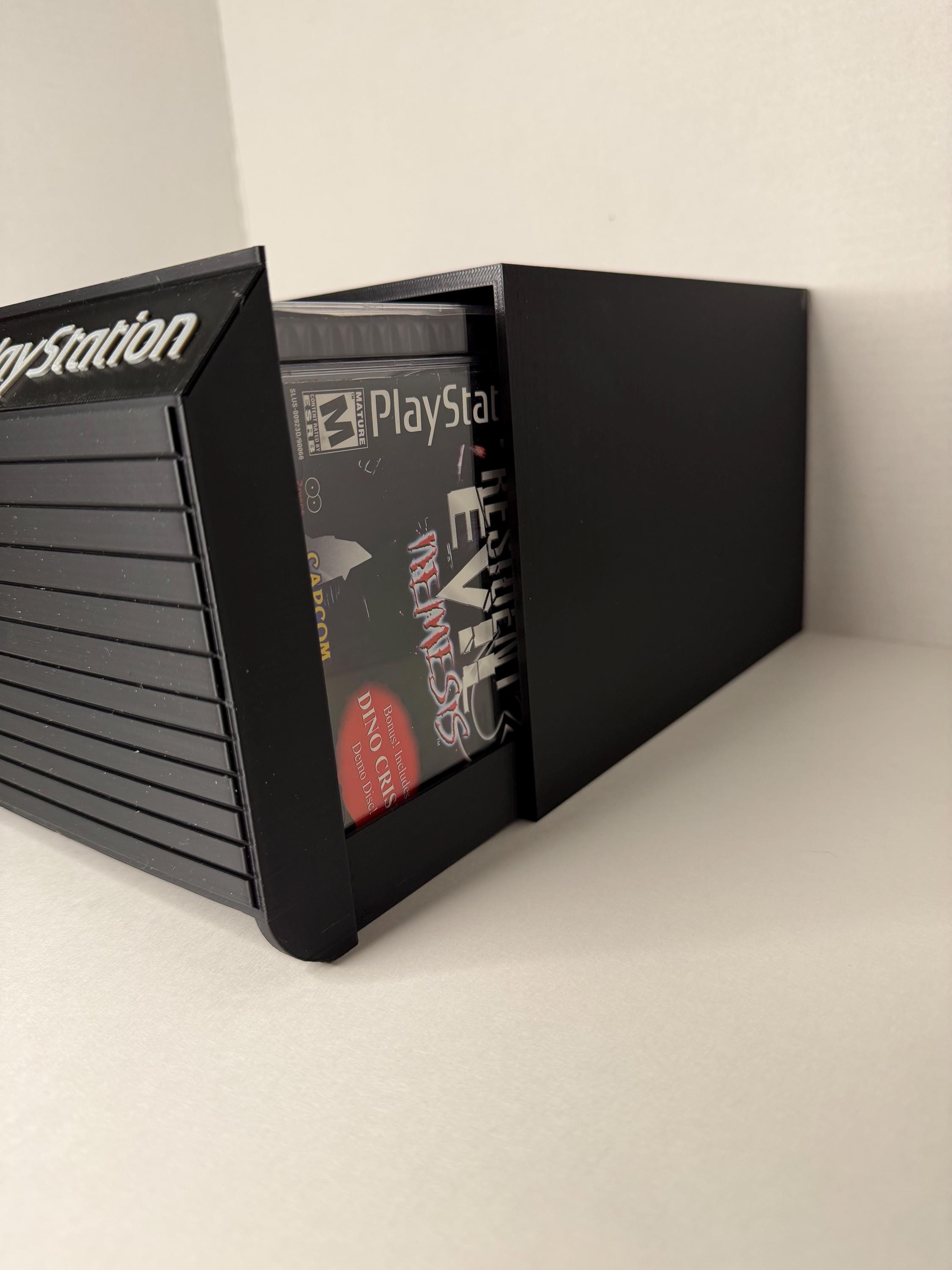 PlayStation PS1 Holds 28, Game Storage Display Shelf Memory Card Holder 3DPrint