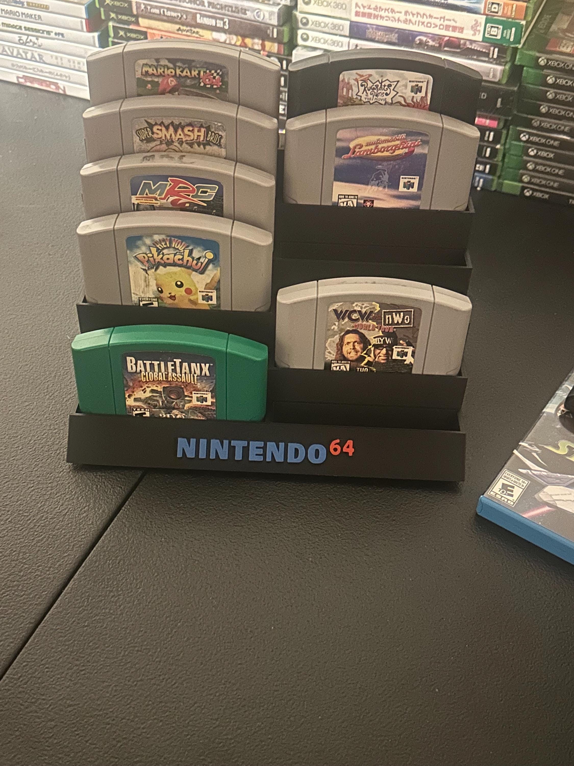 N64 Nintendo 12-slot game cartridge holder