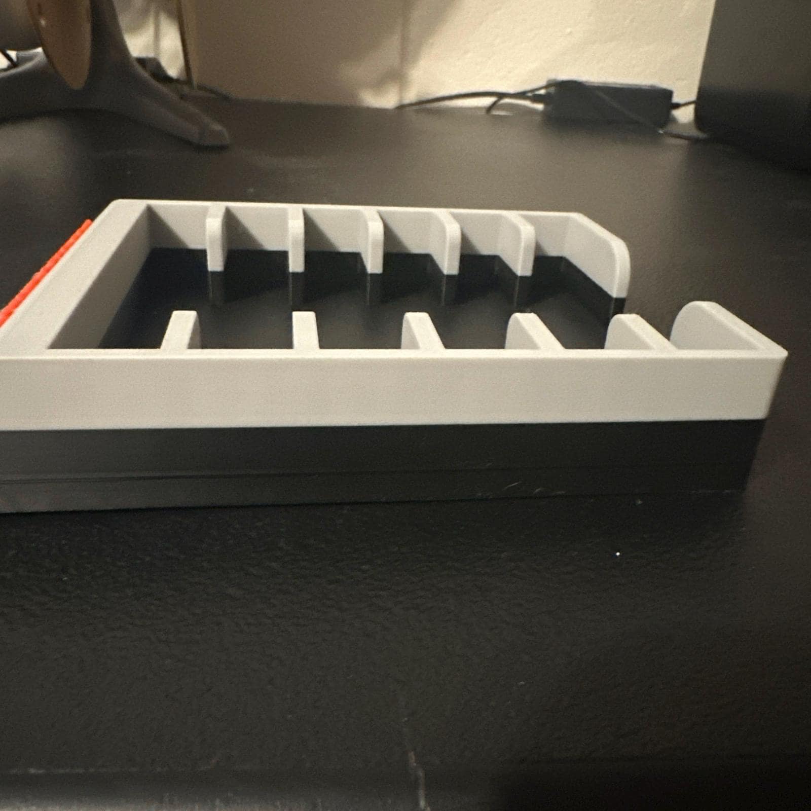 Nintendo 6-Slot NES Game Holder Cartridge Case 3D Printed Storage Organizer