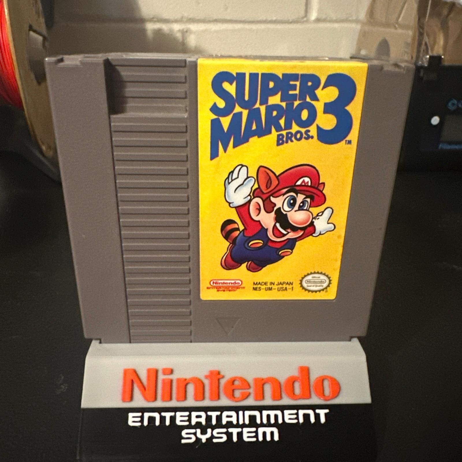 Nintendo 6-Slot NES Game Holder Cartridge Case 3D Printed Storage Organizer