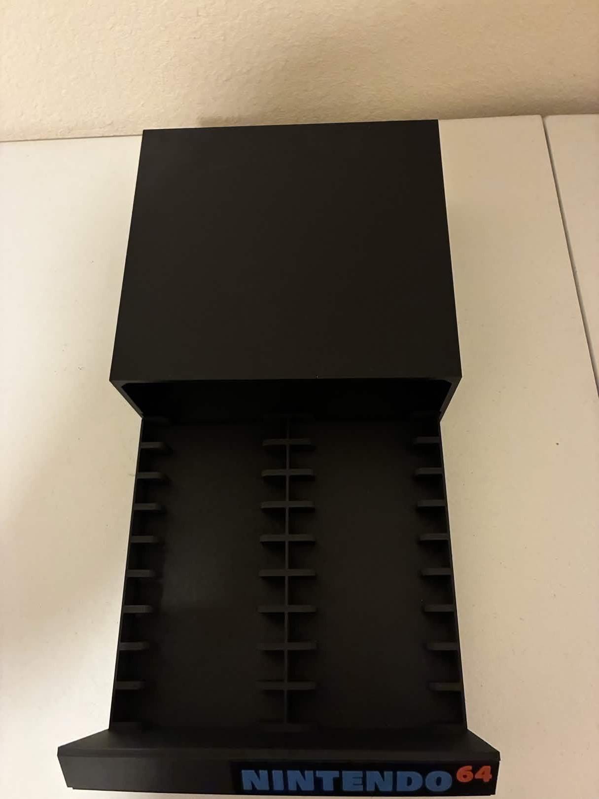 Nintendo N64 Game Storage Case 18 Cartridge Holder Case Box Drawer 3D Print.