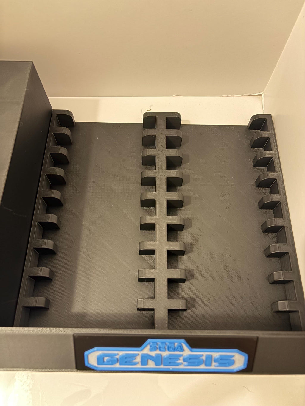 Sega Genesis Game Cartridge Drawer – 3D Printed Retro Organizer (Holds 18)