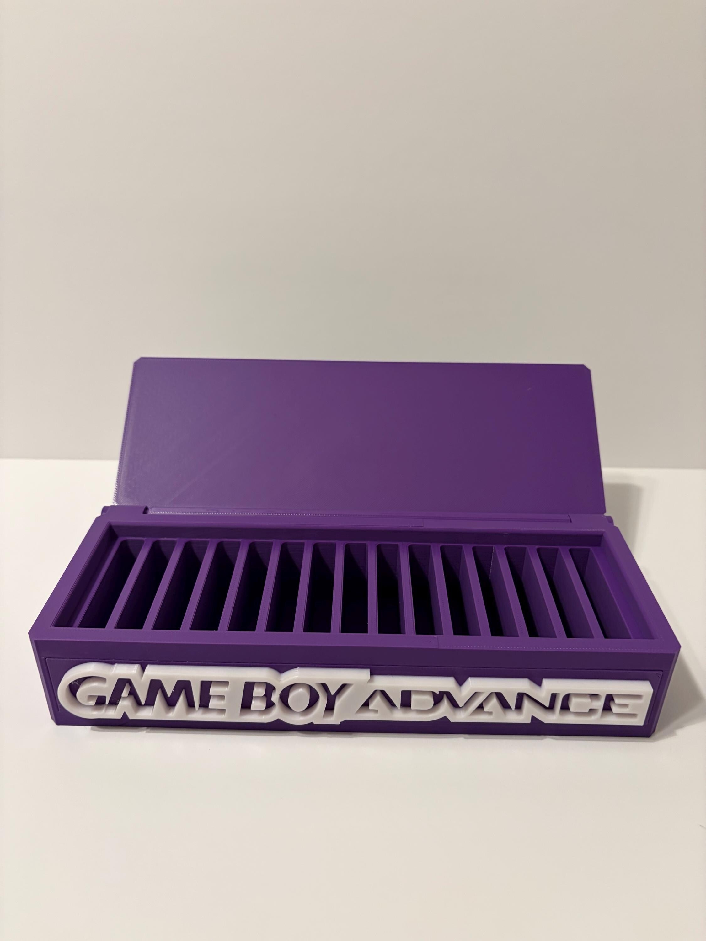 Game Boy Advance Cartridge Holder 15 Slot Storage Case GBA Game Organizer. 3D print