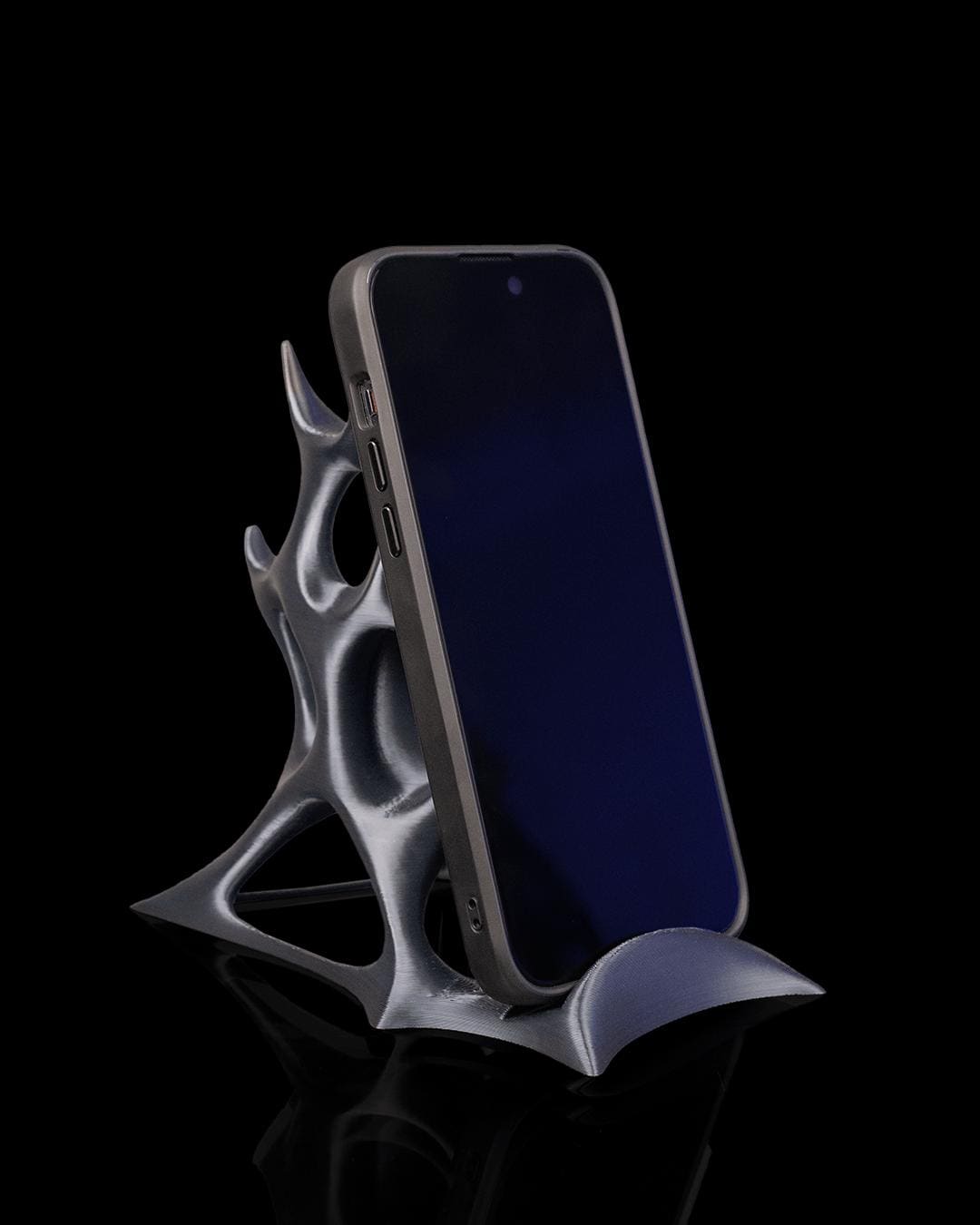 Organic Phone Stand | Modern 3D Printed Phone Holder | Minimalist Desk Decor | Universal iPhone & Android Desktop Stand