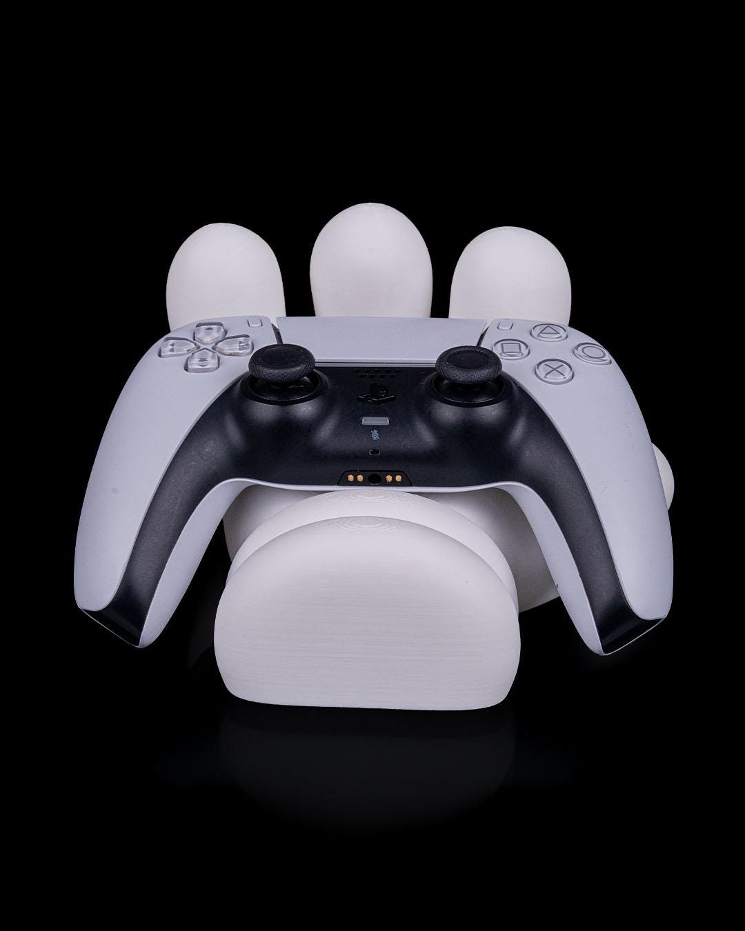 Cartoon Glove Game Controller Holder Stand Universal 3D Printed White