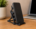 Organic Phone Stand | Modern 3D Printed Phone Holder | Minimalist Desk Decor | Universal iPhone & Android Desktop Stand